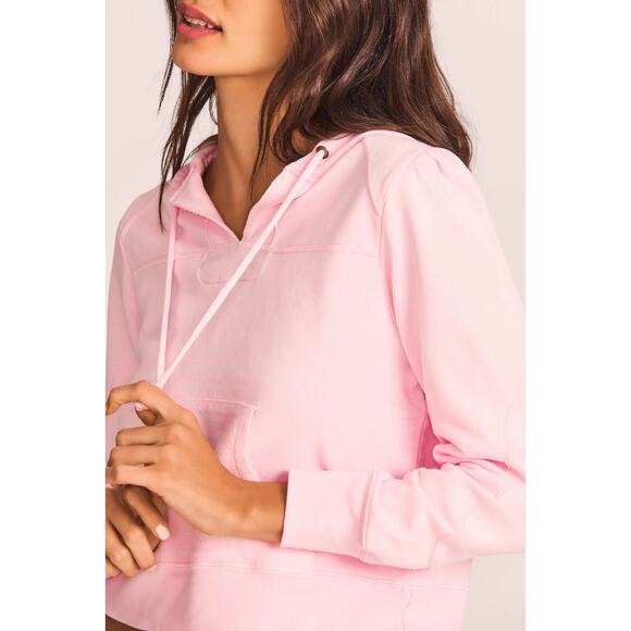 NWT LOVESHACKFANCY Kirby Crop Hoodie in Pink Opal Sz XS - Picture 7 of 8